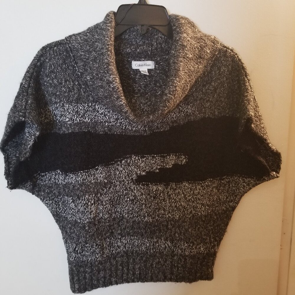 Calvin Klein - Black, White, Grey Sweater - Size XS